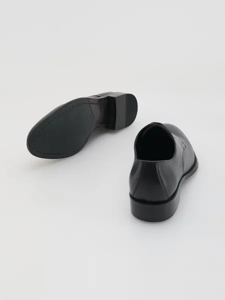 Кожаные ботинки Reserved черные