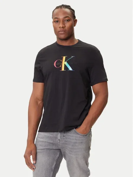Calvin Klein Jeans Póló Pride Graphic Regular Fit fekete