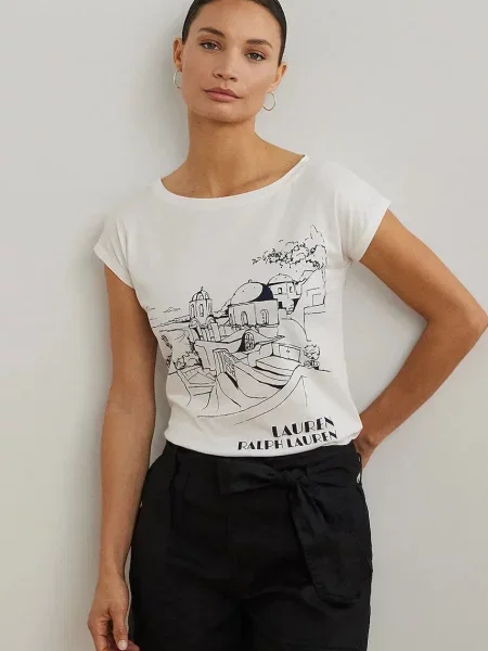 LAUREN RALPH LAUREN T-Shirt biały