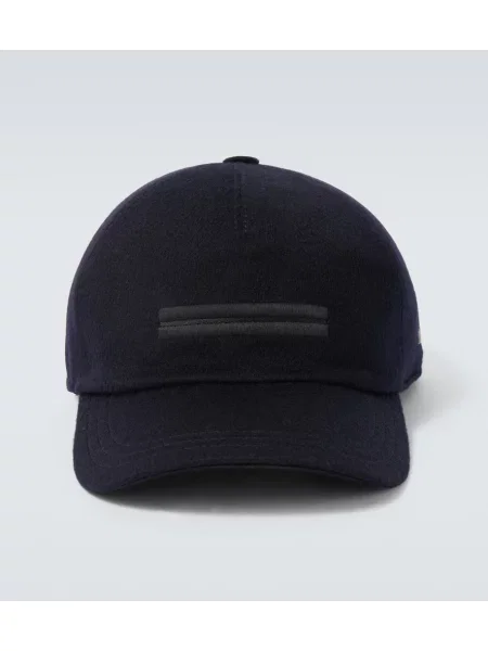 Șapcă Zegna din cașmir albastru