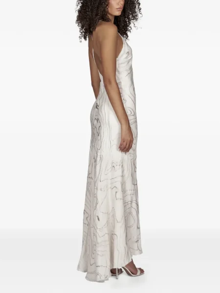 Odgovarati maksi maksi haljina Mia Peculiar s V-izrezom bijela