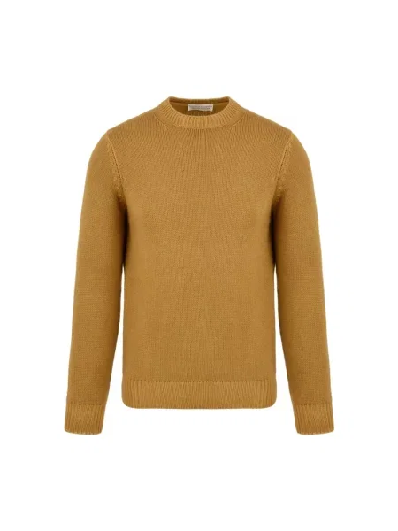 Dzianinowy sweter Filippo De Laurentiis żółty