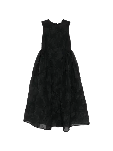 Rochie midi Cecilie Bahnsen fără mâneci negru