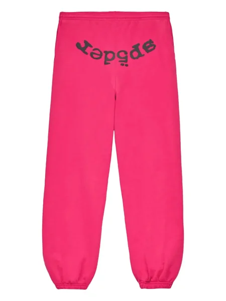 Pantaloni de jogging Sp5der cu imagine roz