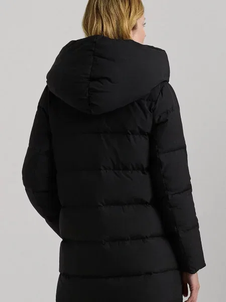 Пухова куртка Lauren Ralph Lauren зимова чорний