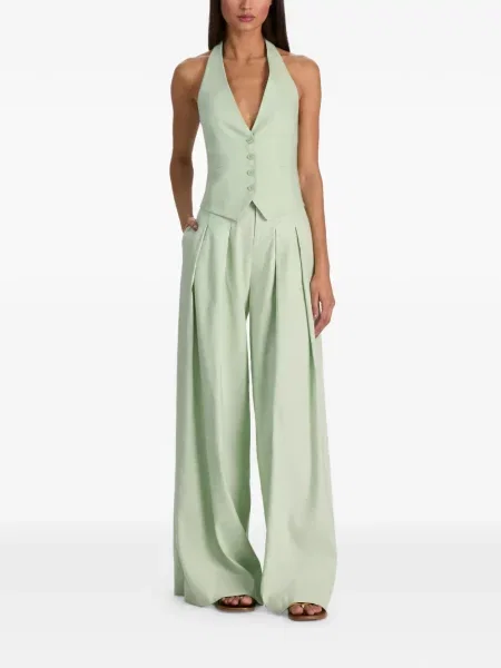 Vestă Alice + Olivia cu gât halter verde