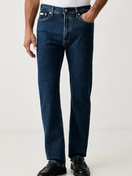 Calvin Klein Jeans jeansy straight niebieskie