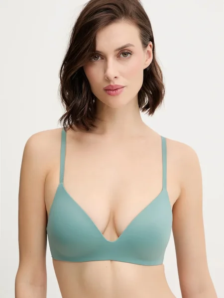 Сутиен Calvin Klein Underwear с изчистен дизайн розово