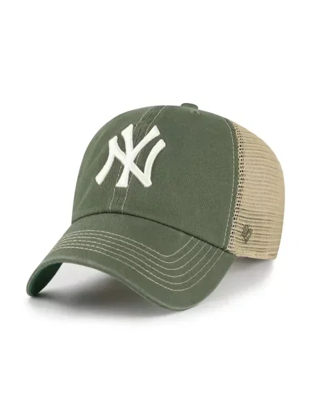 47 brand kapa s šiltom z bombažem MLB New York Yankees zelena