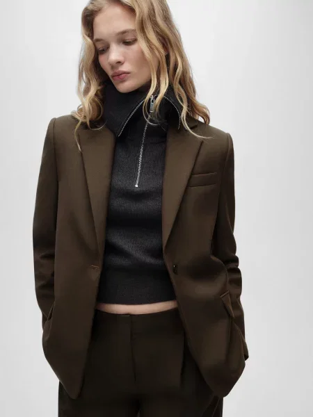 Піджак MANGO коричневий
