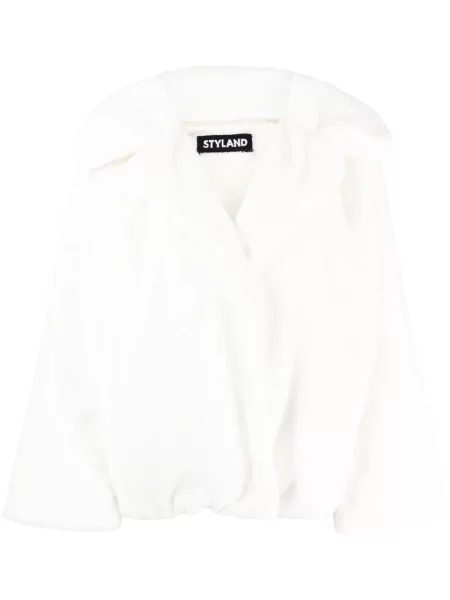 Blană palton de blană Styland alb