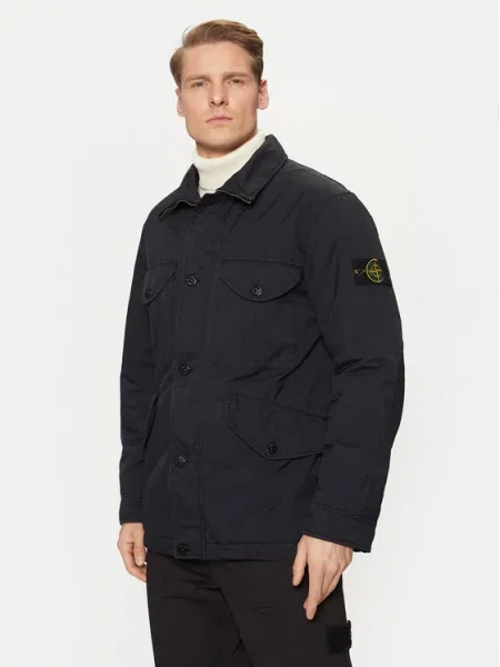 Prehodna jakna Stone Island modra