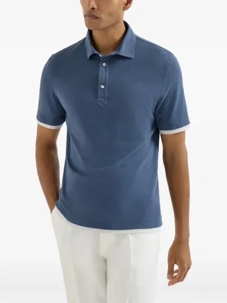 Polo Brunello Cucinelli albastru