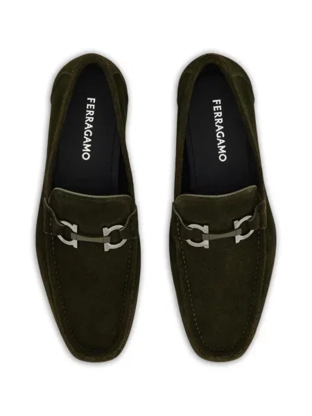 Mokasíny Ferragamo zelená