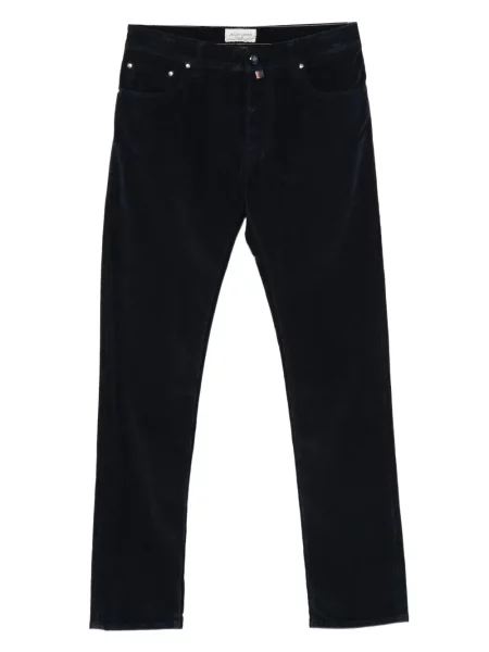 Pantaloni Jacob Cohën de catifea cord albastru