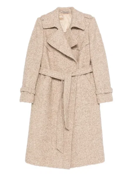 Palton Tagliatore cu model herringbone