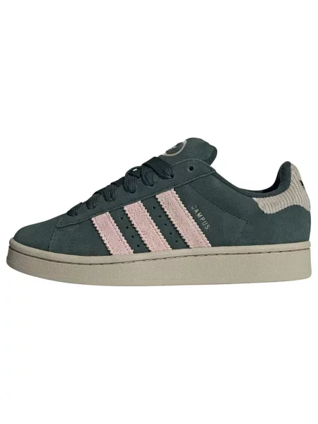 Adidas Originals sneakers din piele intoarsă Campus W verde