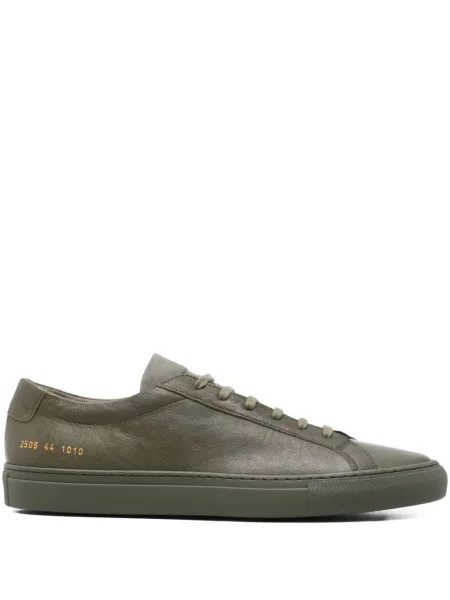 Sneakerși Common Projects cu șireturi din piele verde