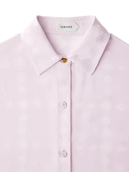 Cămașă Versace din satin roz
