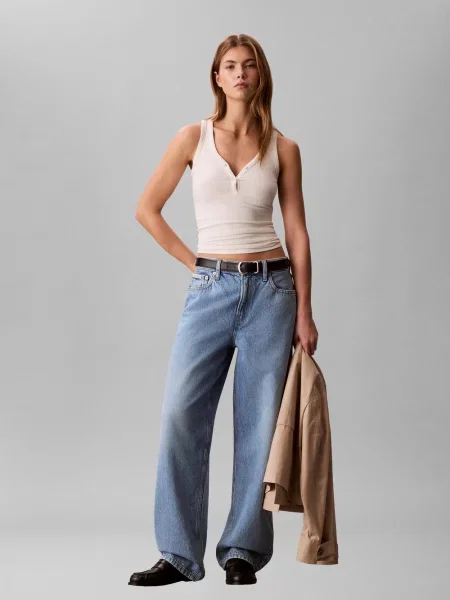 Calvin Klein Jeans Dżinsy Kobiety jednolity niebieski