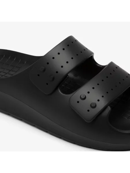 Шлепанцы Lacoste с ремешками черные