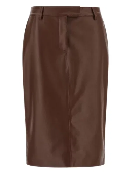 Fustă din piele Giuseppe Di Morabito maro