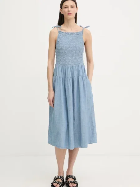 Levi's sukienka babydoll MONACO COTTON niebieska