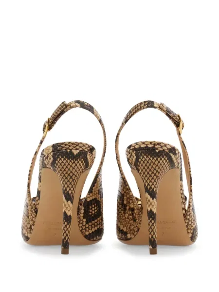 Pantofi cu toc Ferragamo cu funde slingback