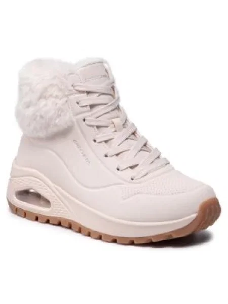 Škornji Skechers bež