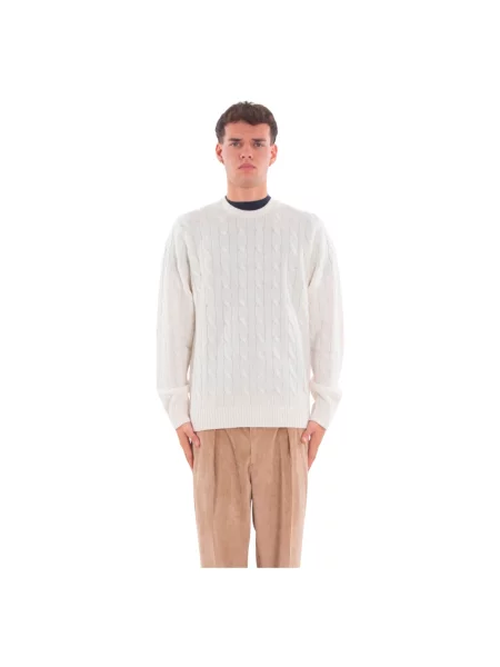 Sweter Mc2 Saint Barth wełniany biały