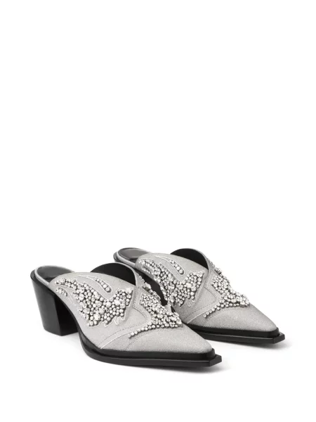Papuci tip mules Jimmy Choo gri