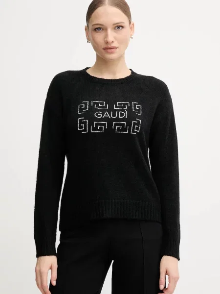 Gaudi pulover din amestec de lână negru