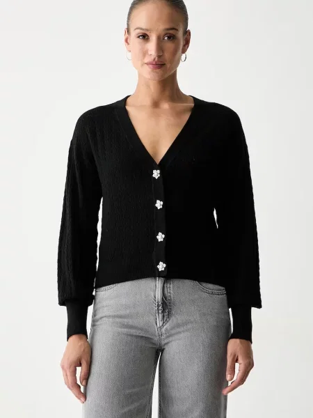 GUESS Cardigan Nina negru