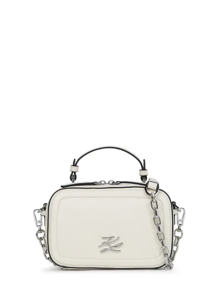 Karl Lagerfeld Torba za čez ramo bela