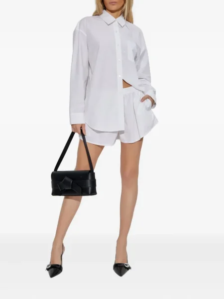 Pantaloni scurți Alexander Wang de cristal alb