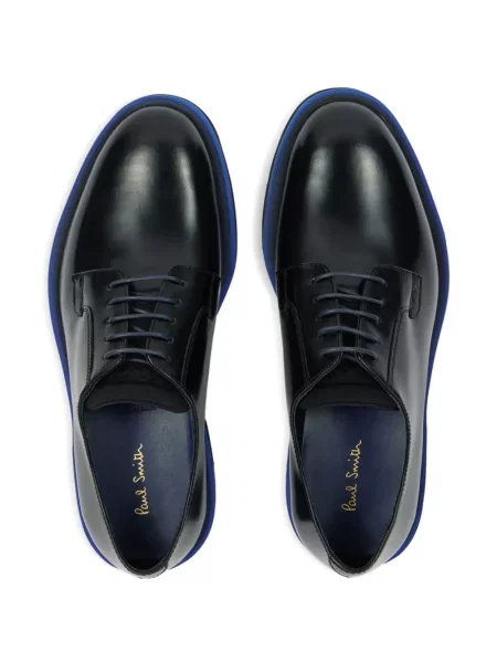 Šněrovací krajkový derby Paul Smith na platformě černý