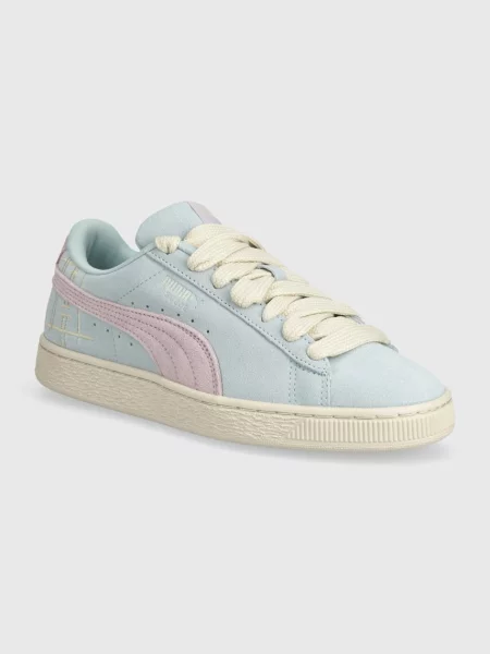 Sneakerși Puma Suede din piele de căprioară albastru