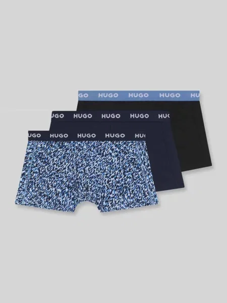 HUGO bokserki z TRIPLET DESIGN niebieskie