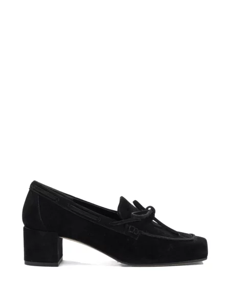 Pantofi loafer Aeyde din piele de căprioară negru