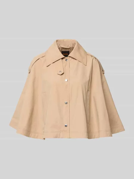 Trencz o luźnym kroju z mieszanki bawełny model ‘C_CLARI’ Boss Orange pomarańczowy