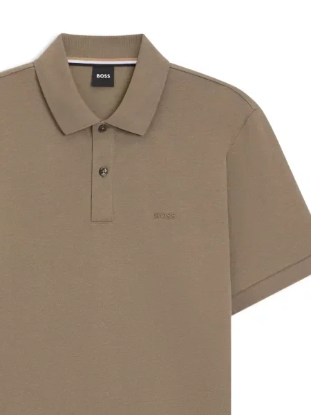 Polo majica Boss s vezom smeđa