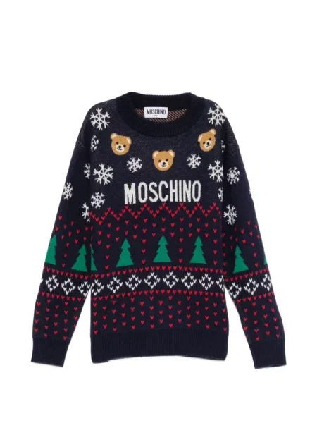 Sweter dziecięcy Moschino niebieski
