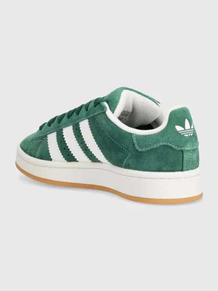Adidas Originals sneakers din piele intoarsă Campus J verde