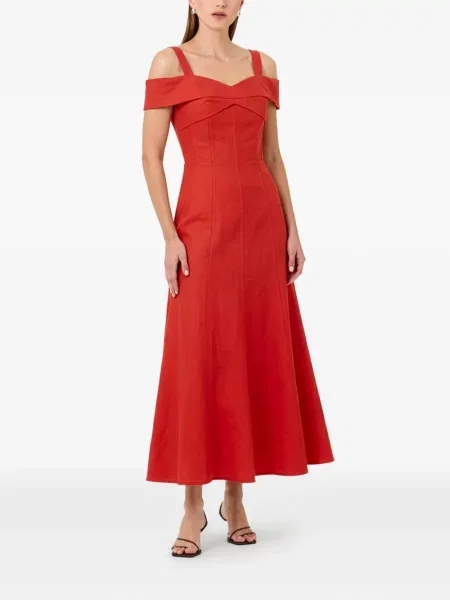 Rochie midi Nicholas roșu