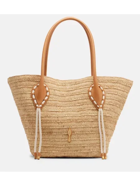 Geantă shopper Christian Louboutin bej
