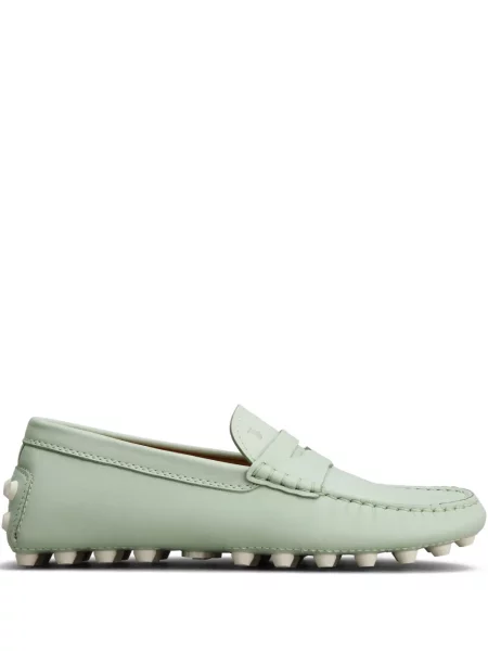 Pantofi loafer Tod's din piele verde