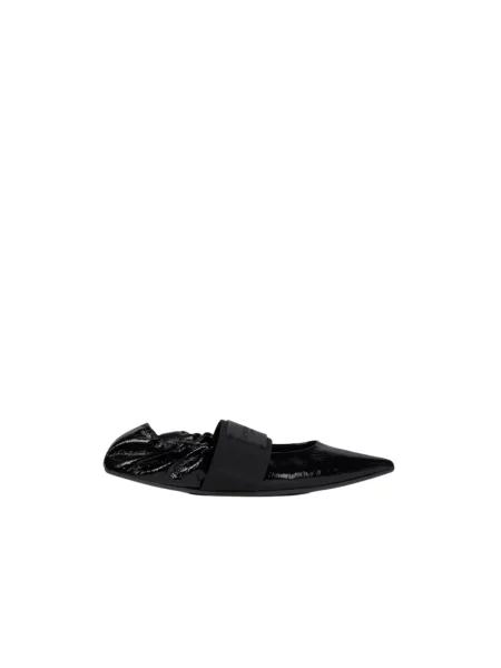 Balerinki Givenchy skórzane czarne