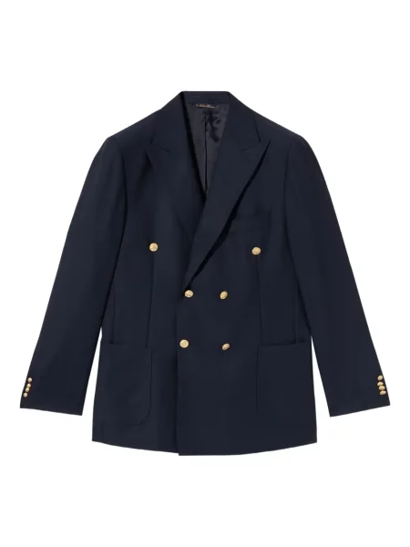 Vlněné sako Brooks Brothers modré