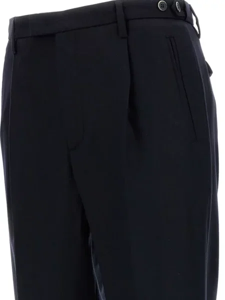 Pantaloni Barena plisate albastru