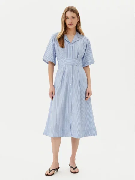 YAS Sukienka koszulowa Astor niebieski